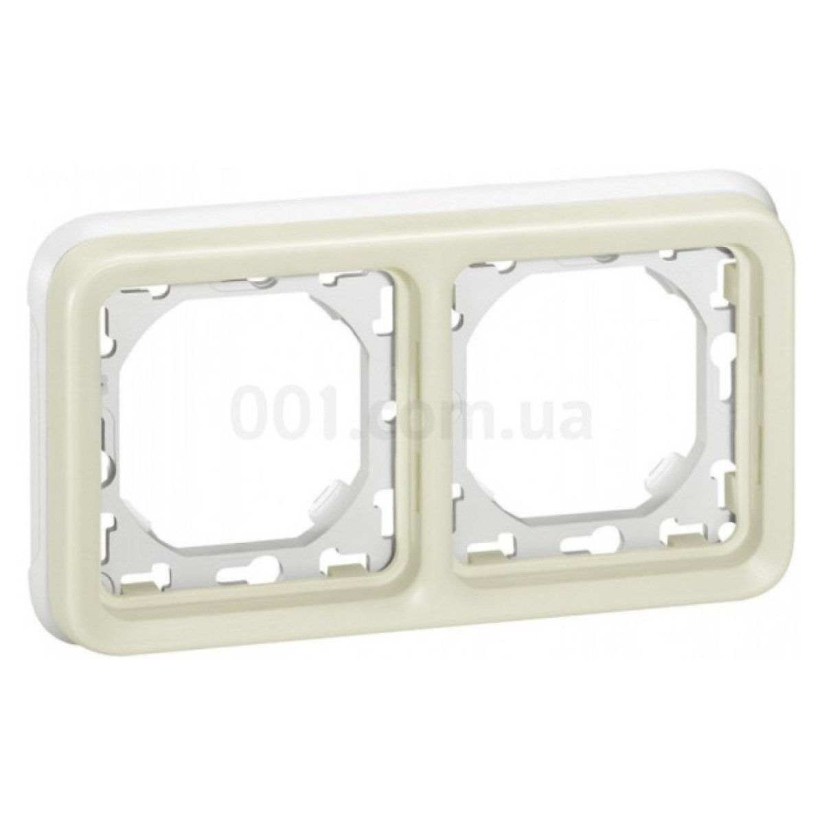 Суппорт с рамкой 2-местный горизонтальный Plexo IP55 белый, Legrand 256_256.jpg
