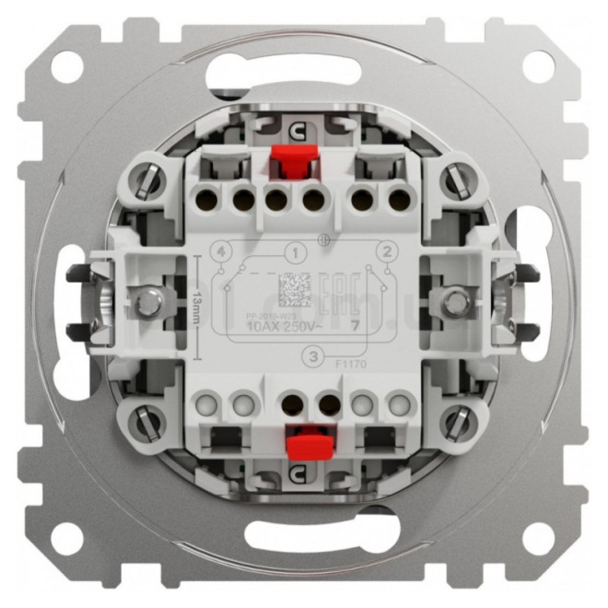 Переключатель 1-клавишный перекрестный с подсветкой Sedna Design алюминий, Schneider Electric 98_98.jpg - фото 6