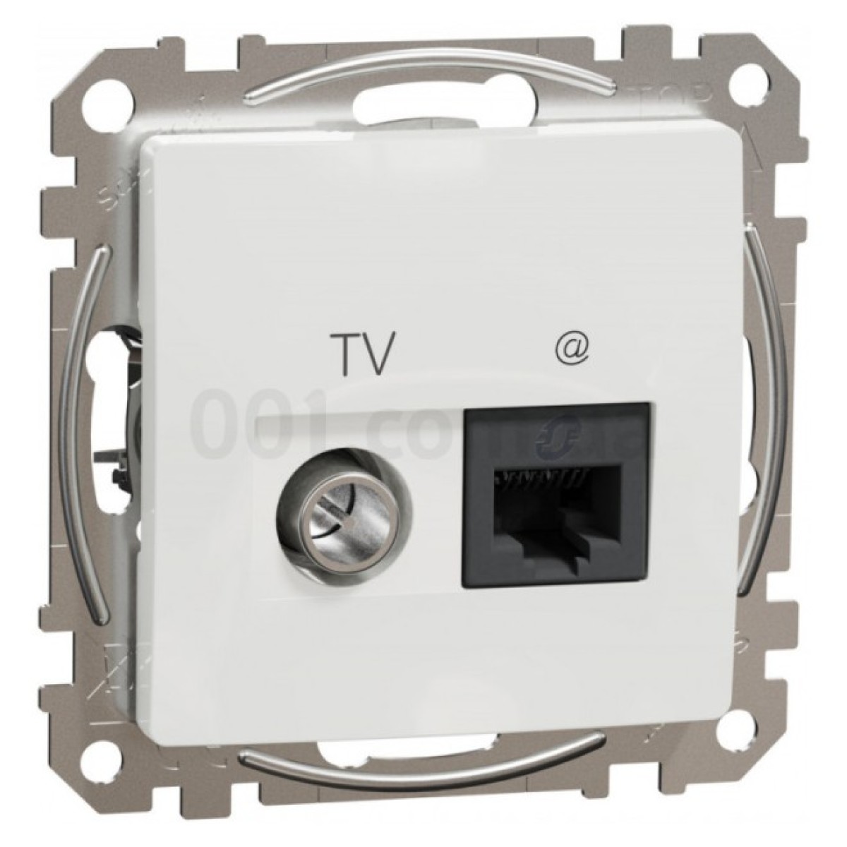 Розетка TV + компьютерная RJ45 кат.6 UTP Sedna Design белая, Schneider Electric 256_256.jpg