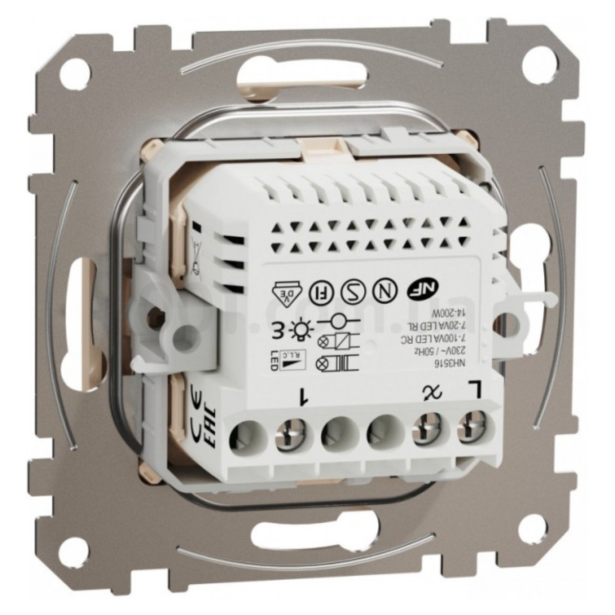 Светорегулятор LED поворотный RC/RL 5-200Вт Sedna Design бежевый, Schneider Electric 98_98.jpg - фото 8