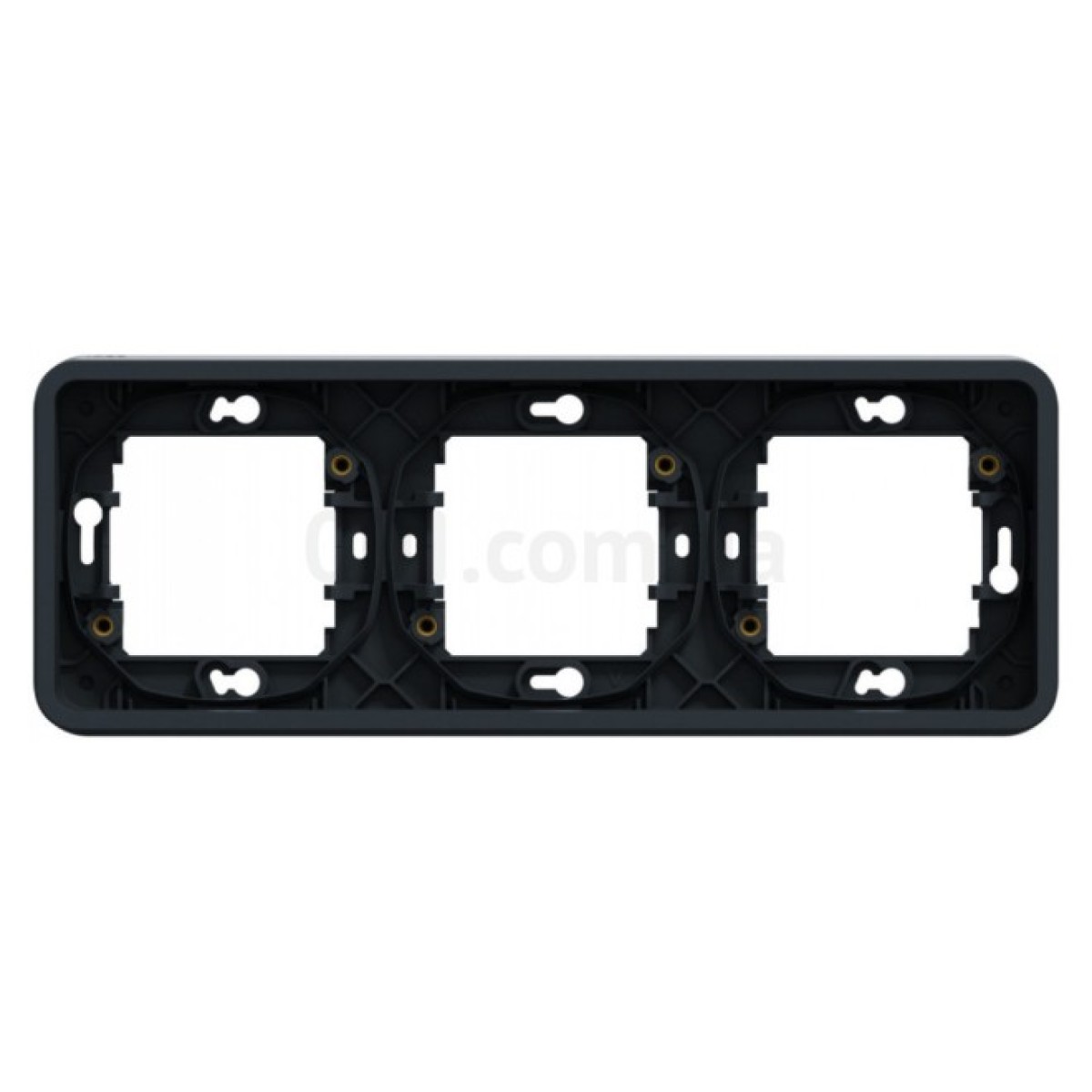 Рамка 3-постовая горизонтальная Mureva Styl черная IP55, Schneider Electric 98_98.jpg - фото 8
