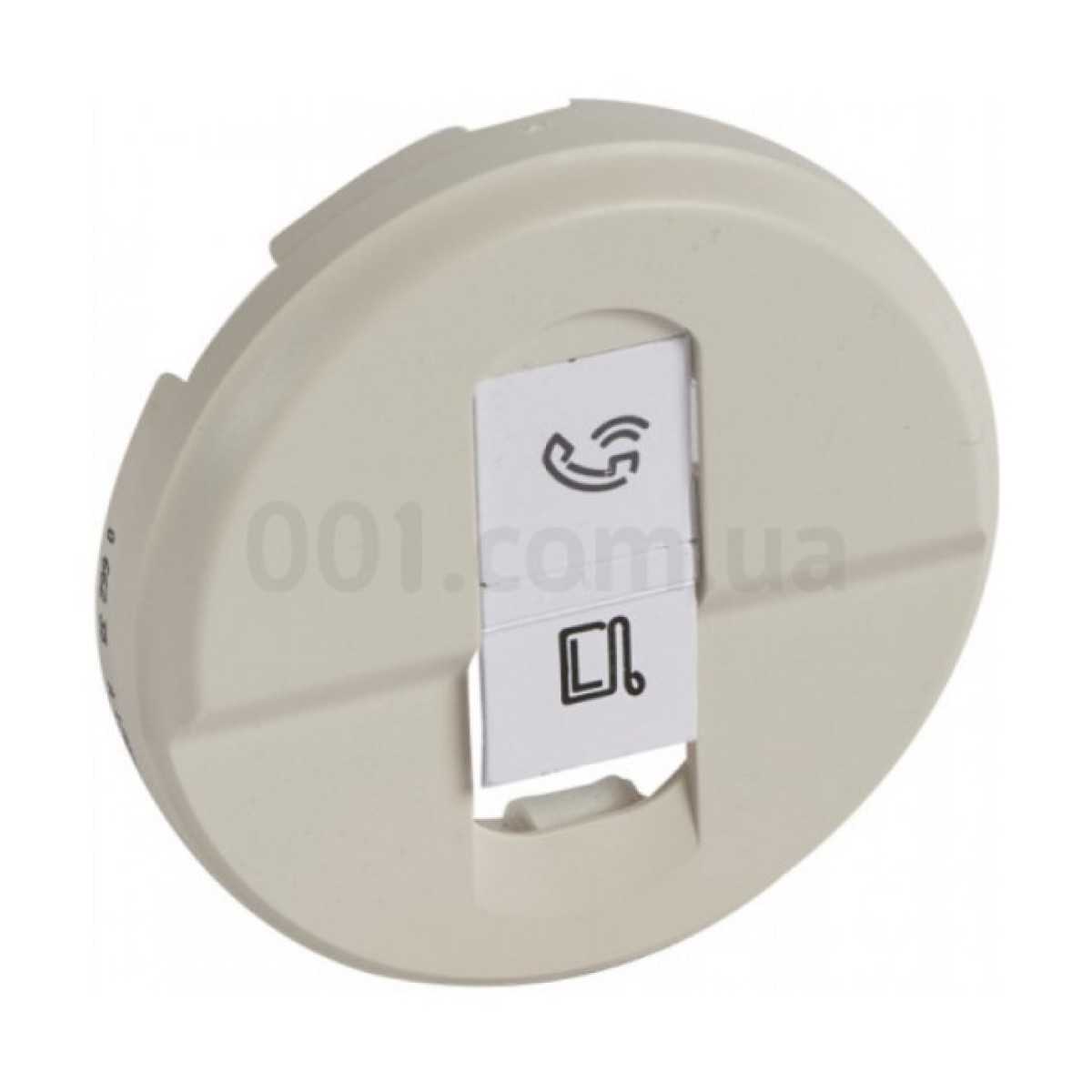 Лицевая панель одинарной розетки компьютерной RJ45 Celiane слоновая кость, Legrand 256_256.jpg