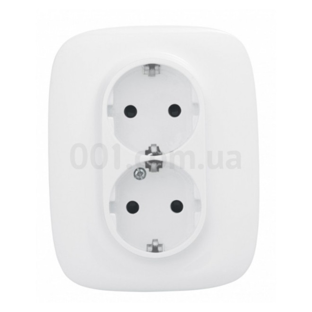Розетка двойная с з/к и шторками (безвинтовые клеммы) Valena Allure белая, Legrand 256_256.jpg