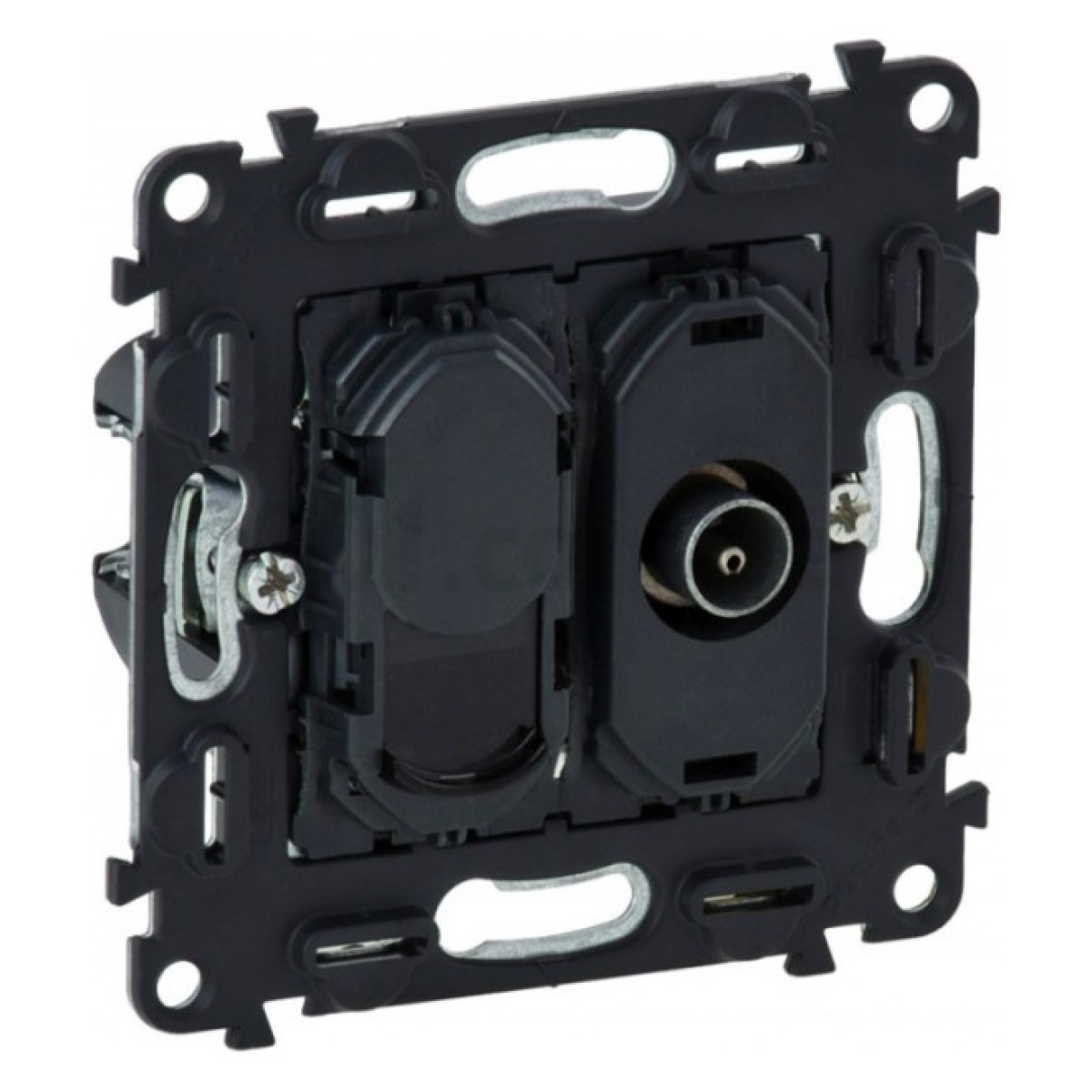 Механизм розетки TV (звезда) 0-2400 МГц + RJ45 UTP кат.6 Valena IN'MATIC, Legrand 256_256.jpg