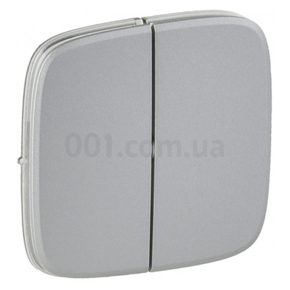 Лицевая панель двухклавишного выключателя Valena Allure алюминий, Legrand 256_256.jpg