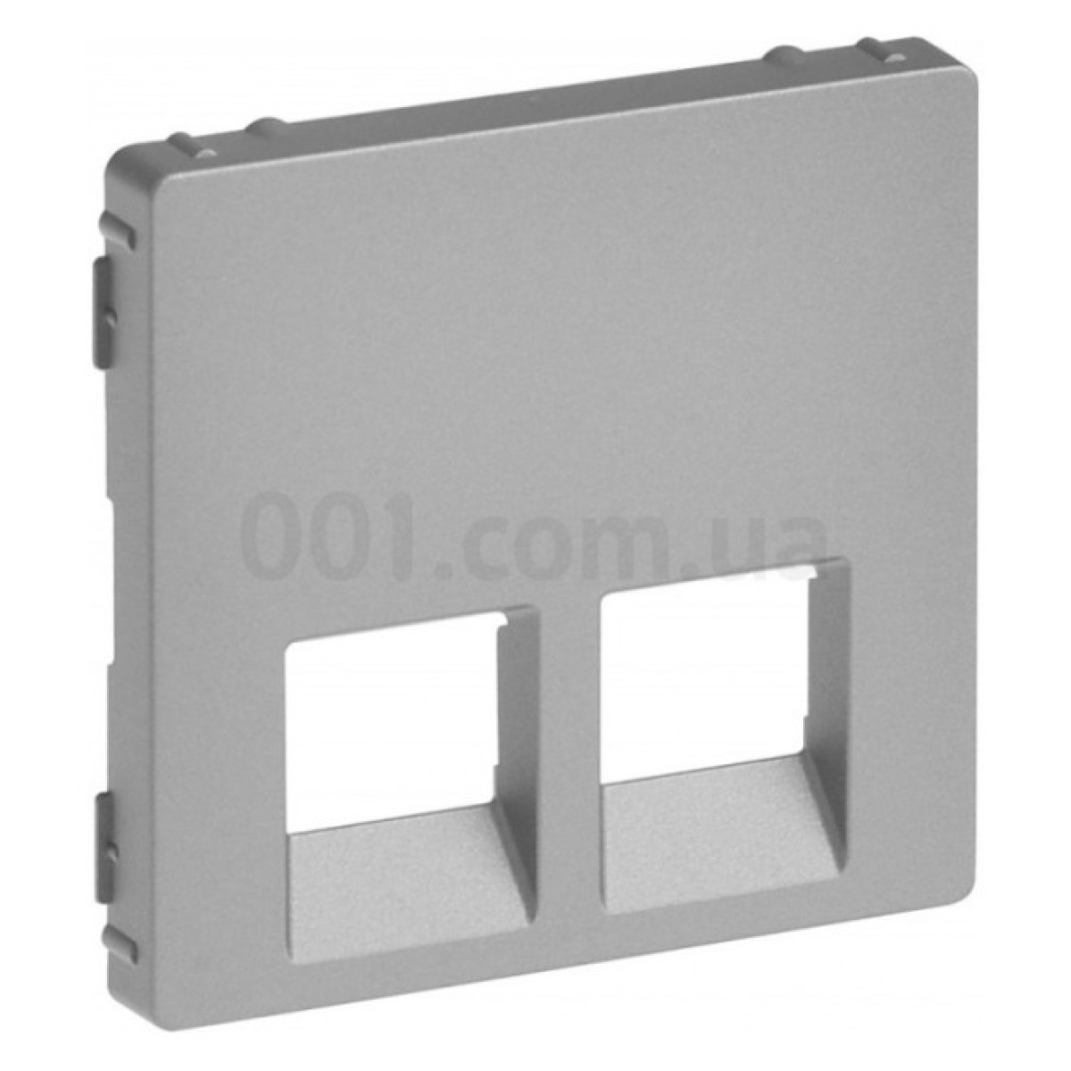 Лицевая панель двойной розетки RJ11/RJ45 Valena Life алюминий, Legrand 256_256.jpg