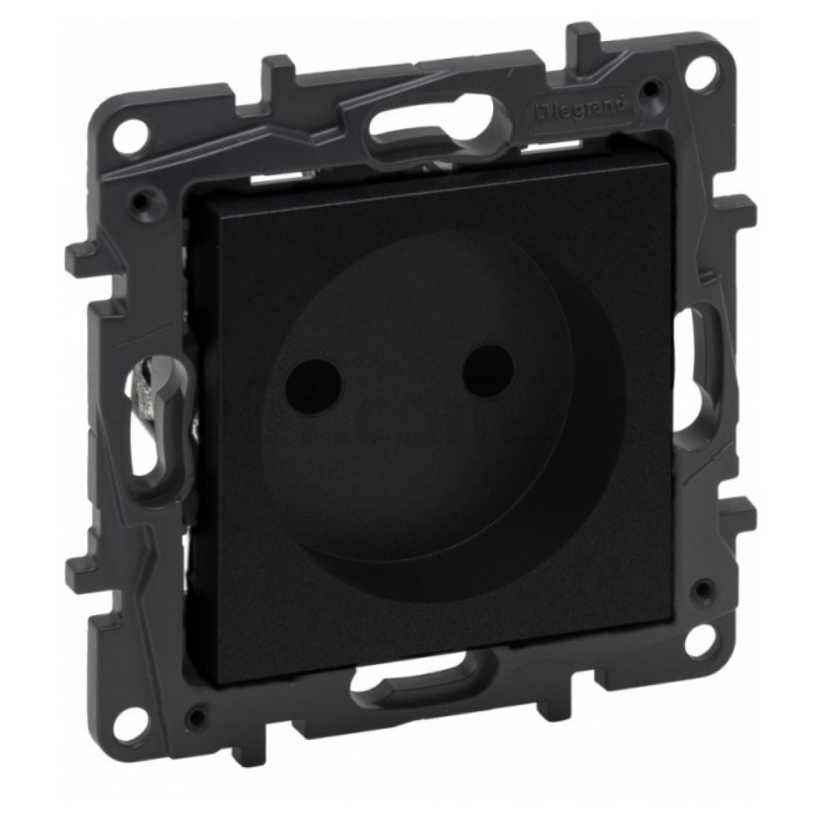 Розетка без з/к 16А винтовые клеммы Niloe Step черная, Legrand 256_256.jpg