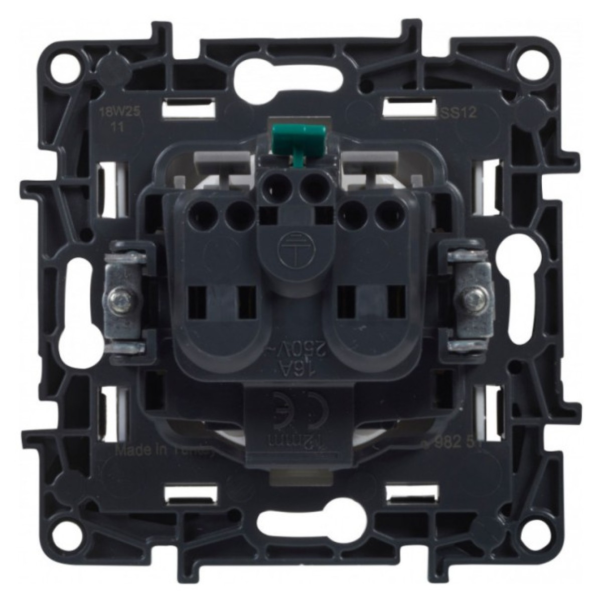 Розетка с з/к и шторками 16А автоматические клеммы Niloe Step сталь, Legrand 98_98.jpg - фото 2