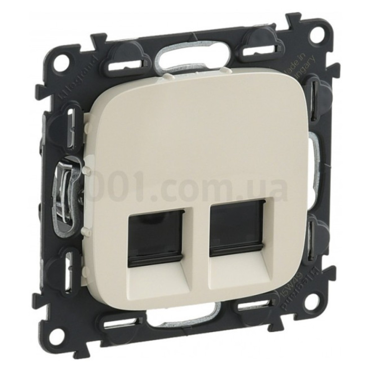 Розетка компьютерная двойная RJ45 UTP кат.6 Valena Allure слоновая кость, Legrand 256_256.jpg