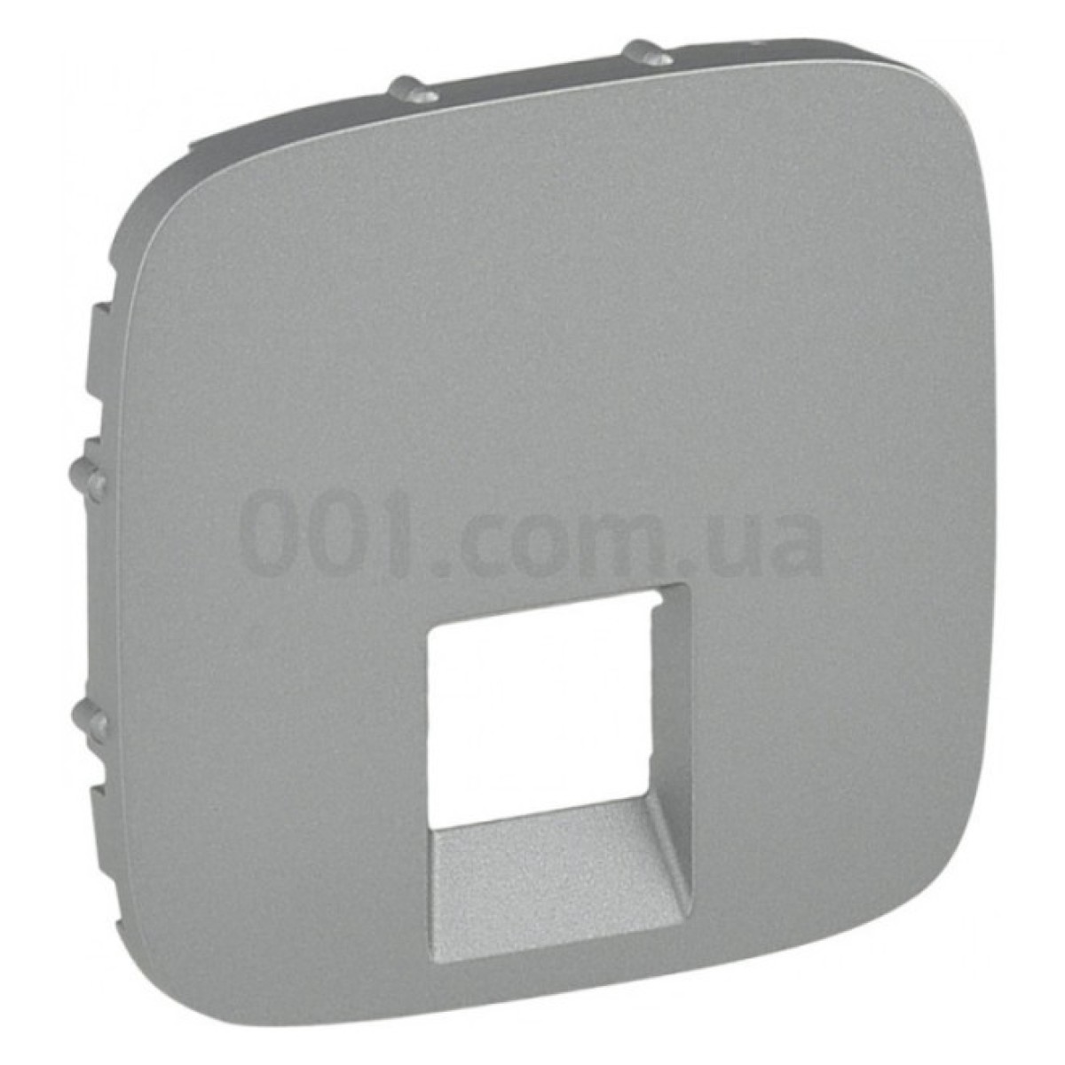 Лицевая панель одинарной розетки RJ11/RJ45 Valena Allure алюминий, Legrand 256_256.jpg