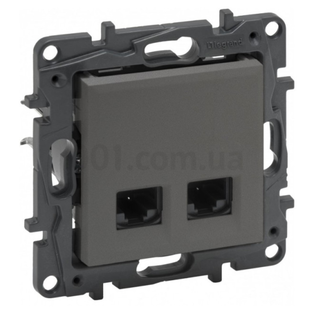 Розетка информационная 2×RJ45 кат.5e UTP Niloe Step сталь, Legrand 256_256.jpg