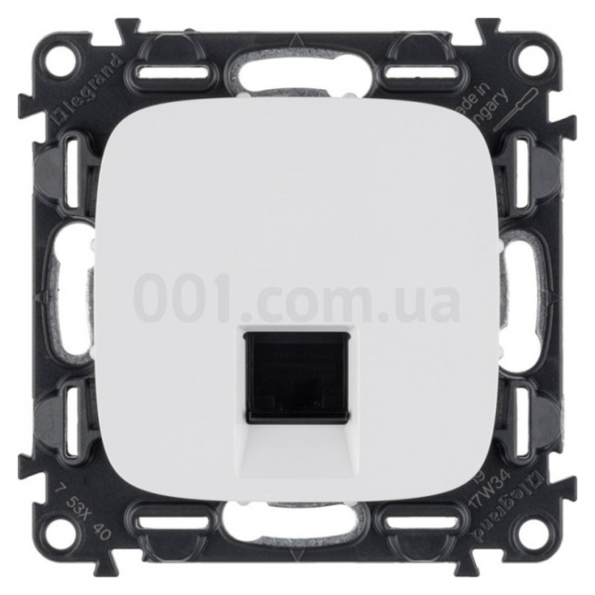Розетка компьютерная одинарная RJ45 UTP кат.5е Valena Allure белая, Legrand 256_256.jpg