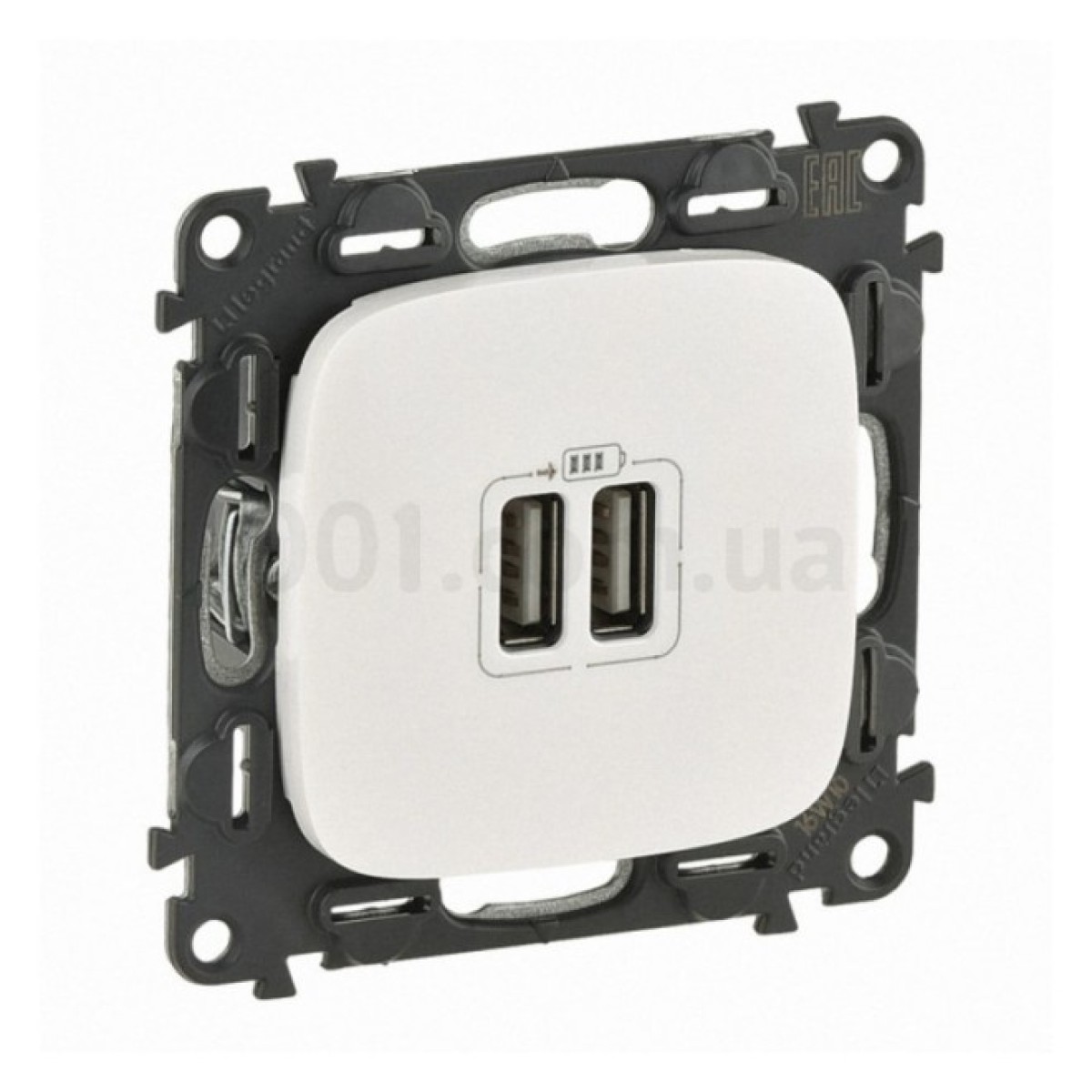 Розетка USB двойная Valena Allure жемчуг, Legrand 256_256.jpg