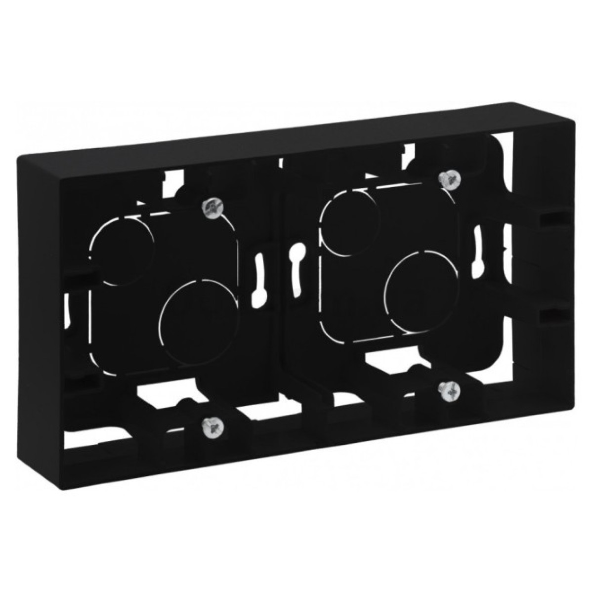 Коробка накладного монтажа 2-постовая Niloe Step черная, Legrand 256_256.jpg