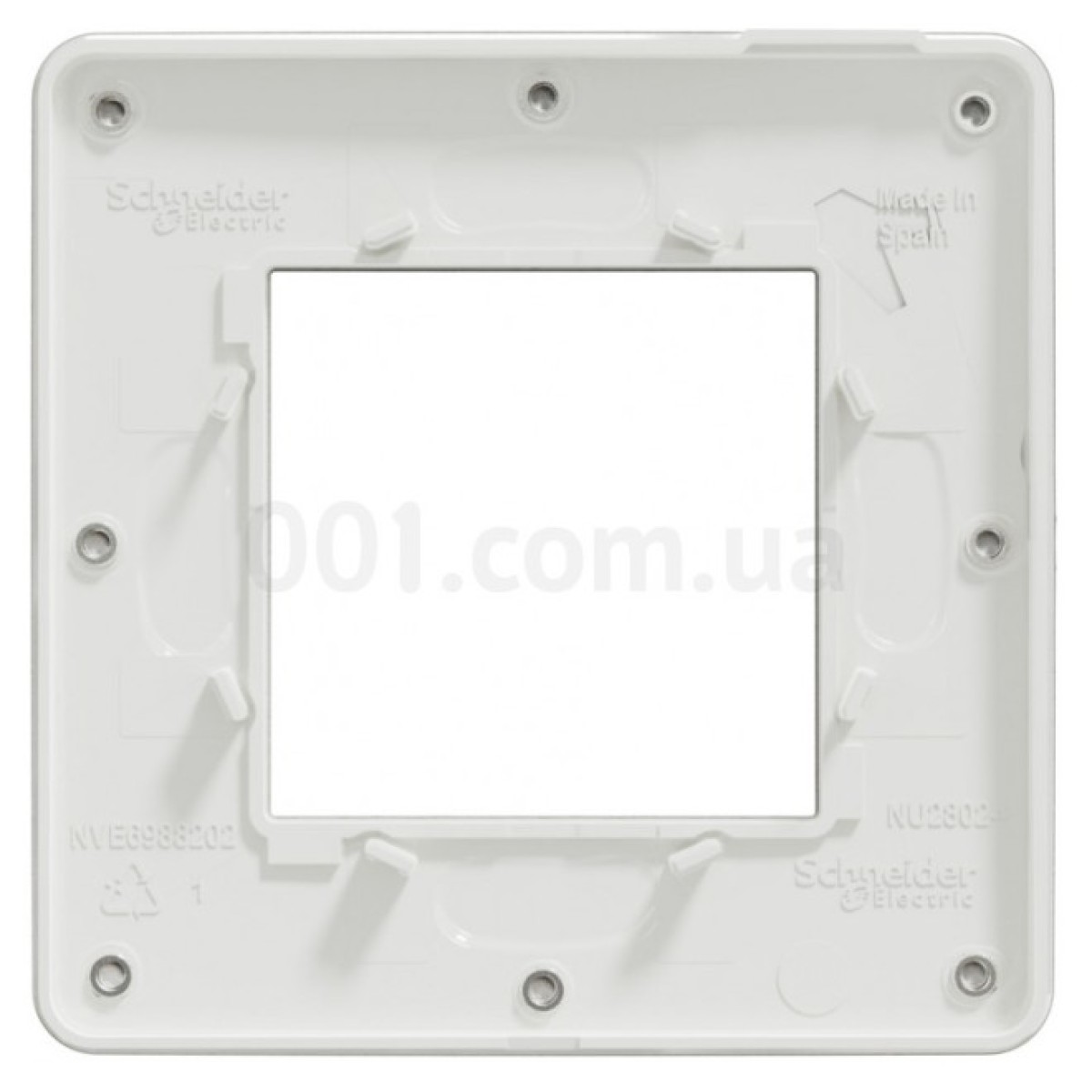 Рамка 1-постовая Unica Studio матовый хром/белая, Schneider Electric 98_98.jpg - фото 5