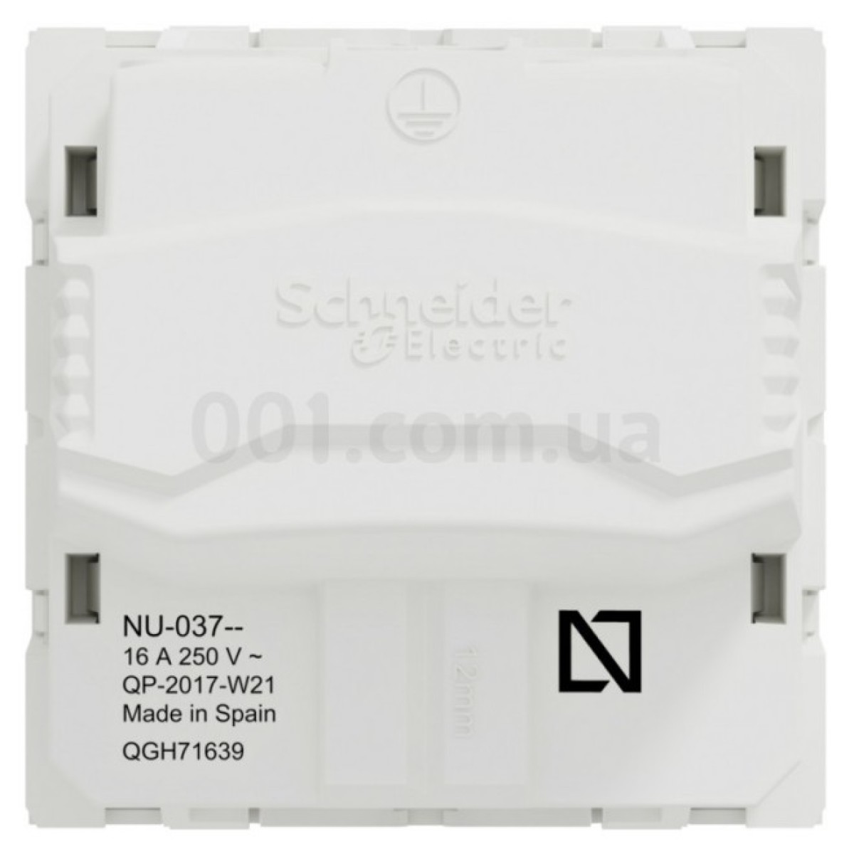 Розетка с з/к и шторками 16А (винтовые зажимы) Unica New белая, Schneider Electric 98_98.jpg - фото 2