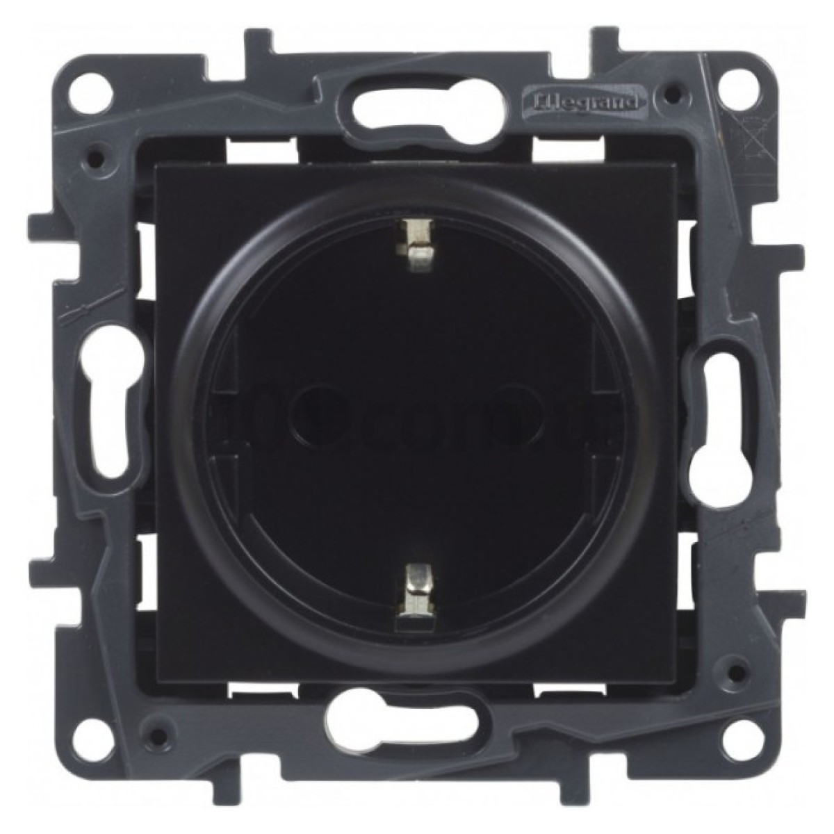 Розетка с з/к и шторками 16А автоматические клеммы Niloe Step черная, Legrand 98_98.jpg - фото 4