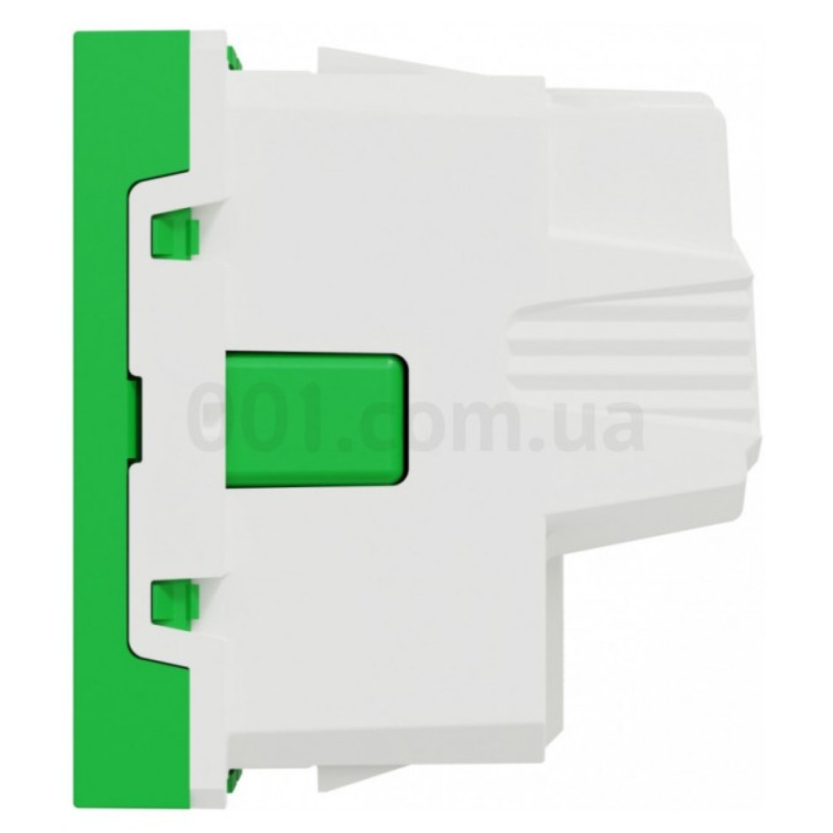 Розетка с з/к и шторками 16А (винтовые зажимы) Unica New зеленая, Schneider Electric 98_98.jpg - фото 3
