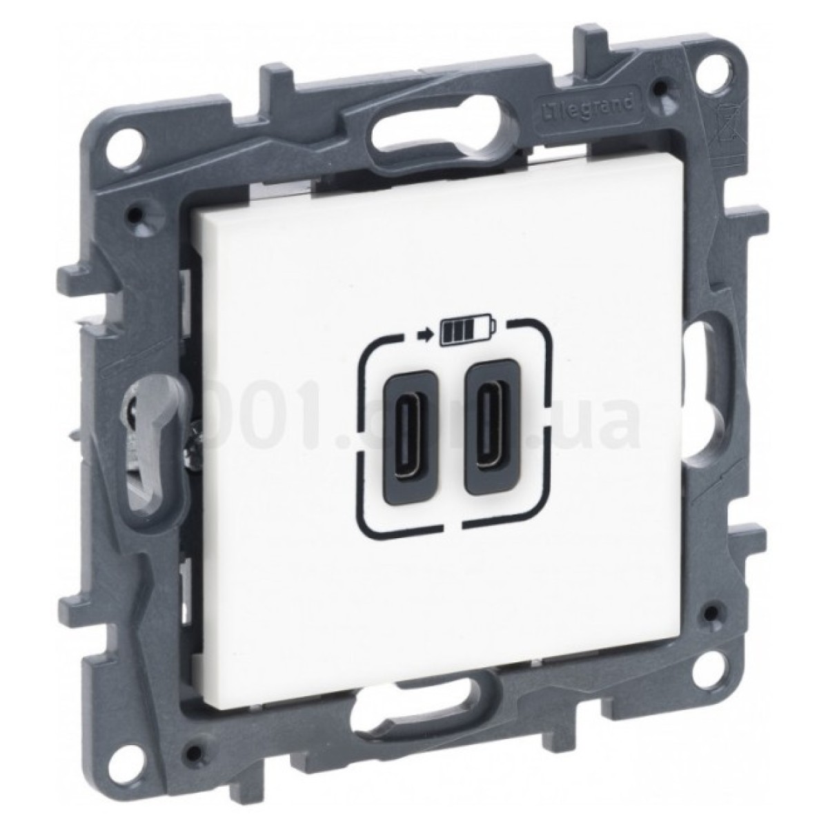 Розетка USB Тип С+C 15Вт 5В Niloe Step белая, Legrand 256_256.jpg