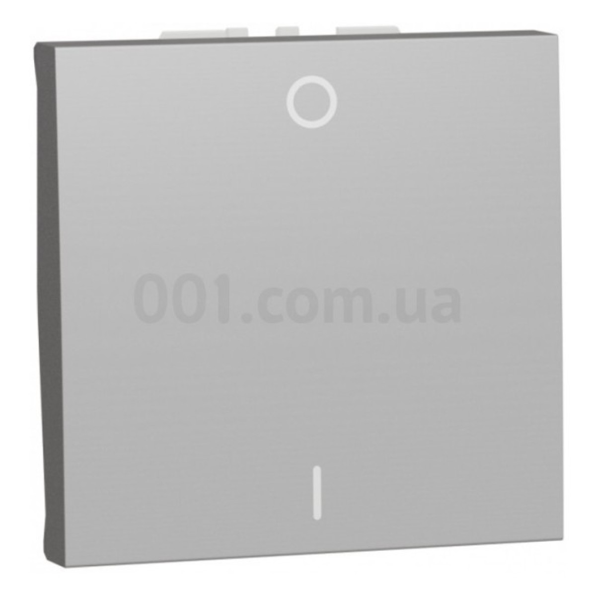 Выключатель 1-клавишный двухполюсный (2 модуля) 16А Unica New алюминий, Schneider Electric 256_256.jpg