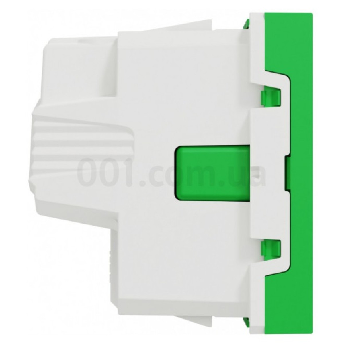 Розетка с з/к и шторками 16А (винтовые зажимы) Unica New зеленая, Schneider Electric 98_98.jpg - фото 4