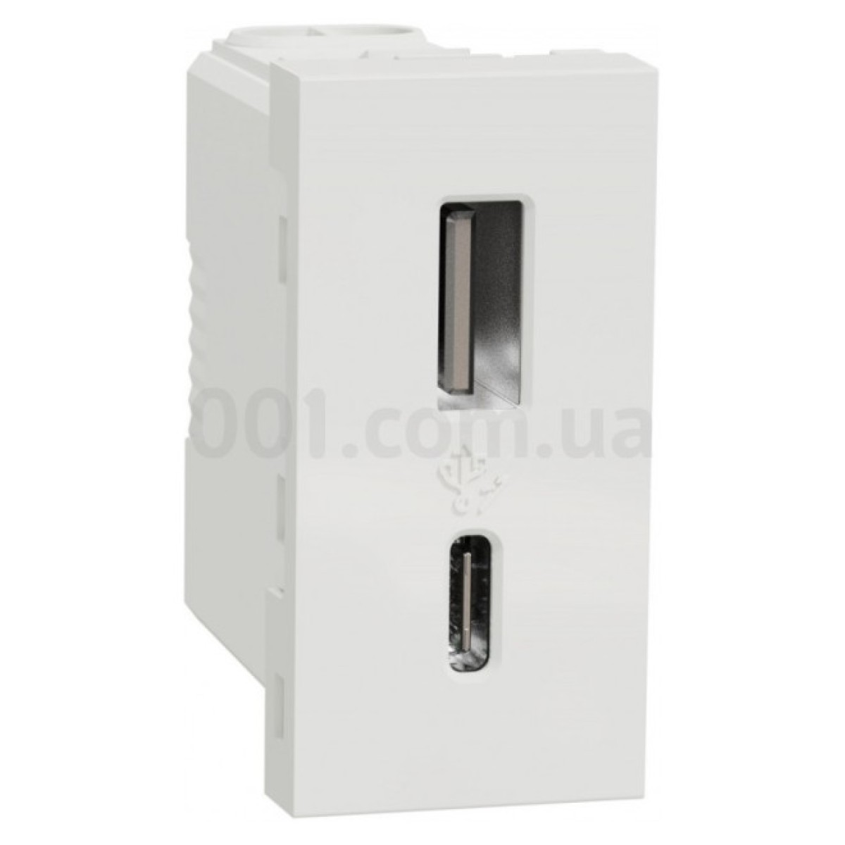 Розетка USB 2.4А (12Вт) тип A+C (1 модуль) Unica New белая, Schneider Electric 256_256.jpg