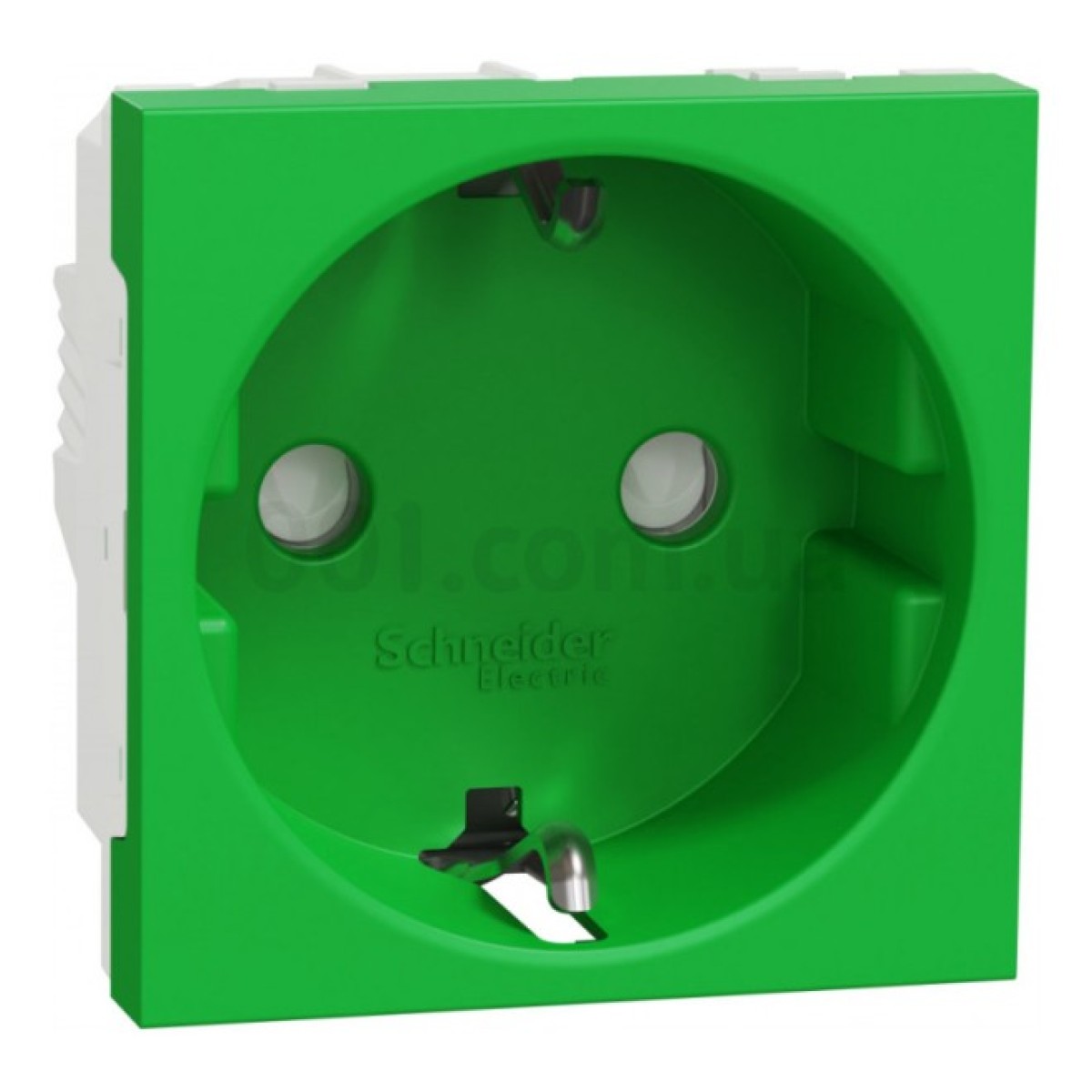 Розетка с з/к и шторками 16А (винтовые зажимы) Unica New зеленая, Schneider Electric 256_256.jpg
