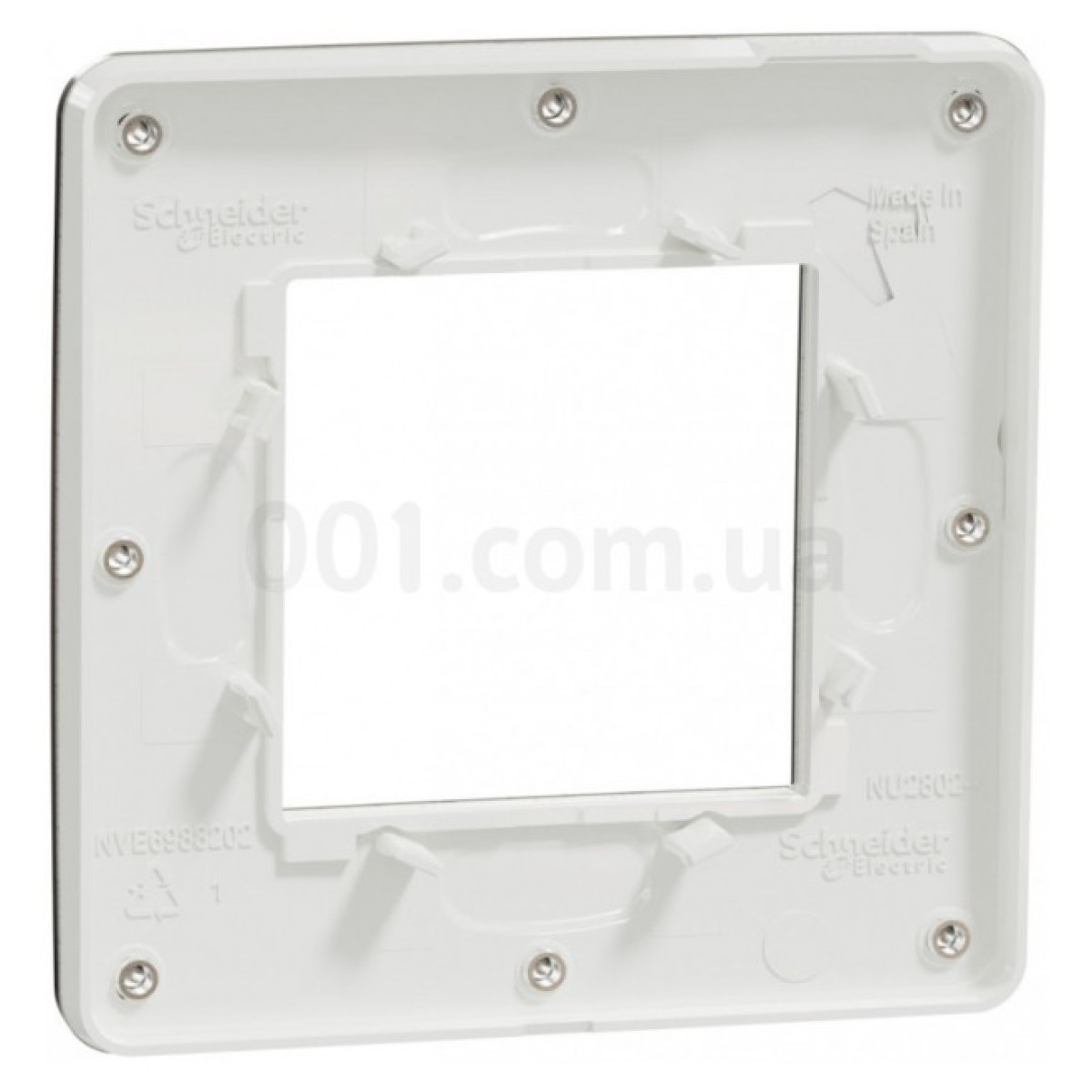 Рамка 1-постовая Unica Studio матовый хром/белая, Schneider Electric 98_98.jpg - фото 7