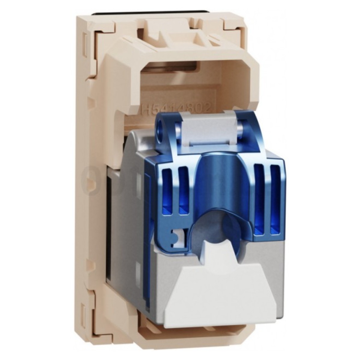 Розетка компьютерная RJ45 кат.6 STP (1 модуль) Unica New бежевая, Schneider Electric 98_98.jpg - фото 4