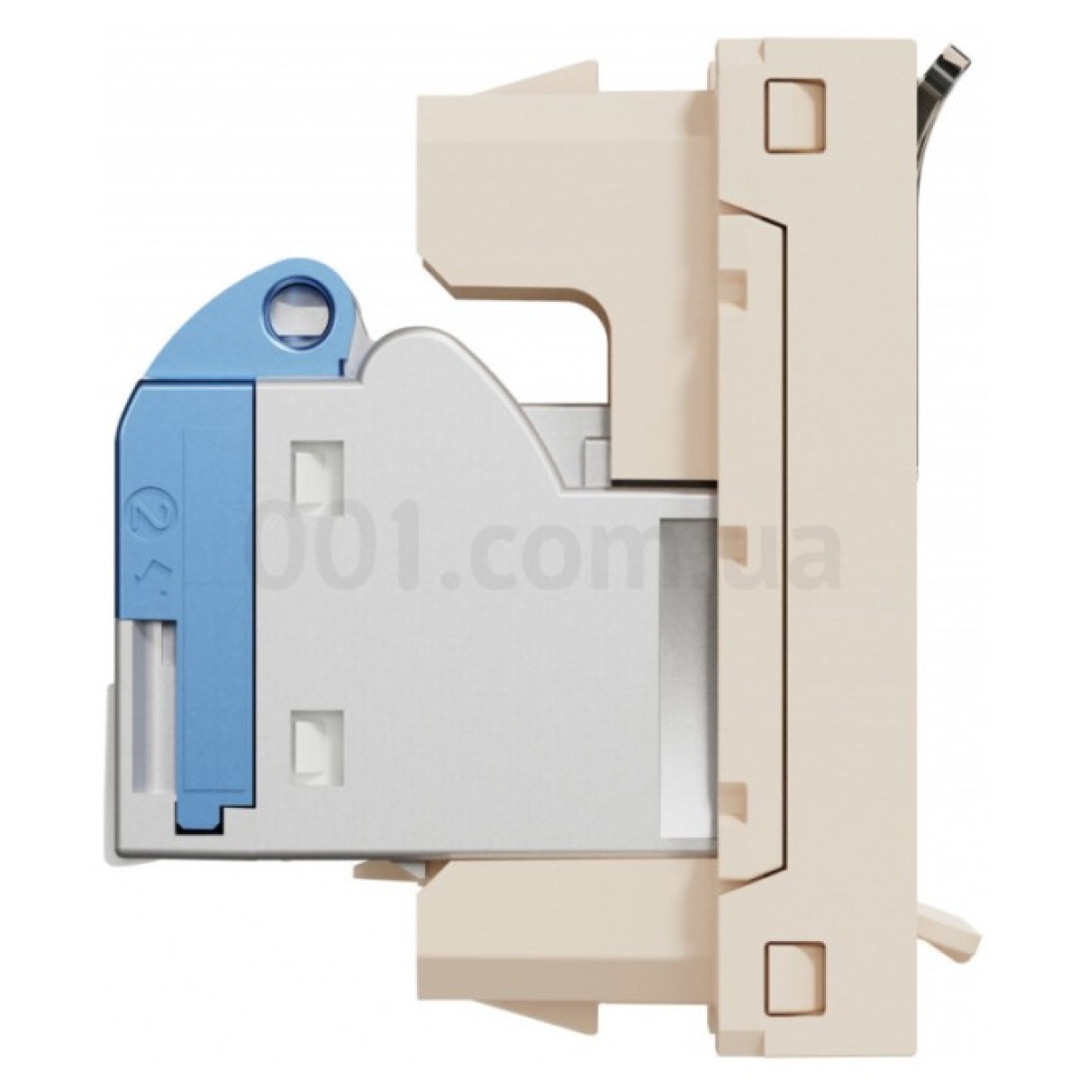 Розетка компьютерная RJ45 кат.6 STP (1 модуль) Unica New бежевая, Schneider Electric 98_98.jpg - фото 5
