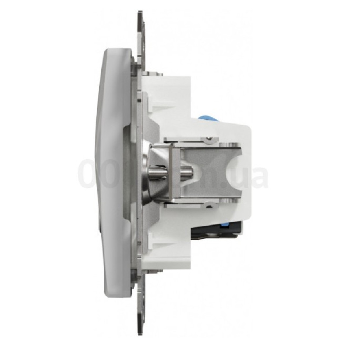 Розетка телефонная RJ11 + компьютерная RJ45 кат.6 UTP Sedna Design & Elements алюминий, Schneider Electric 98_98.jpg - фото 2