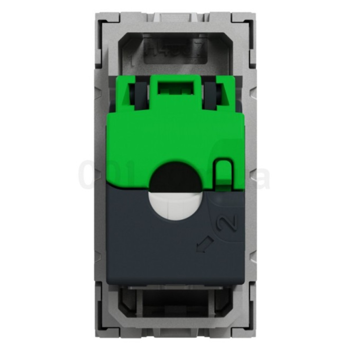Розетка компьютерная RJ45 кат.6 STP (1 модуль) Unica New алюминий, Schneider Electric 98_98.jpg - фото 7