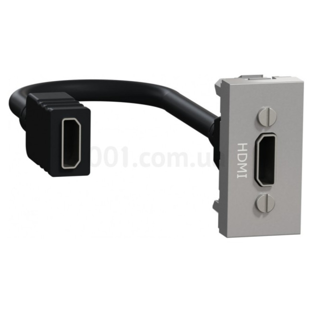 Розетка HDMI (1 модуль) Unica New алюминий, Schneider Electric 256_256.jpg