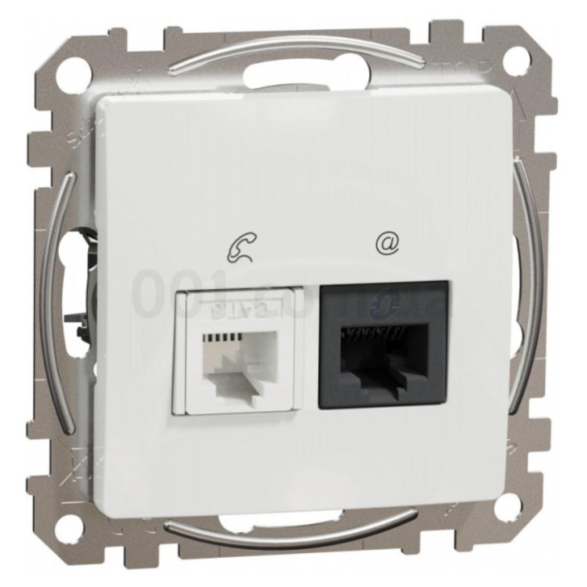 Розетка телефонная RJ11 + компьютерная RJ45 кат.6 UTP Sedna Design & Elements белая, Schneider Electric 256_256.jpg