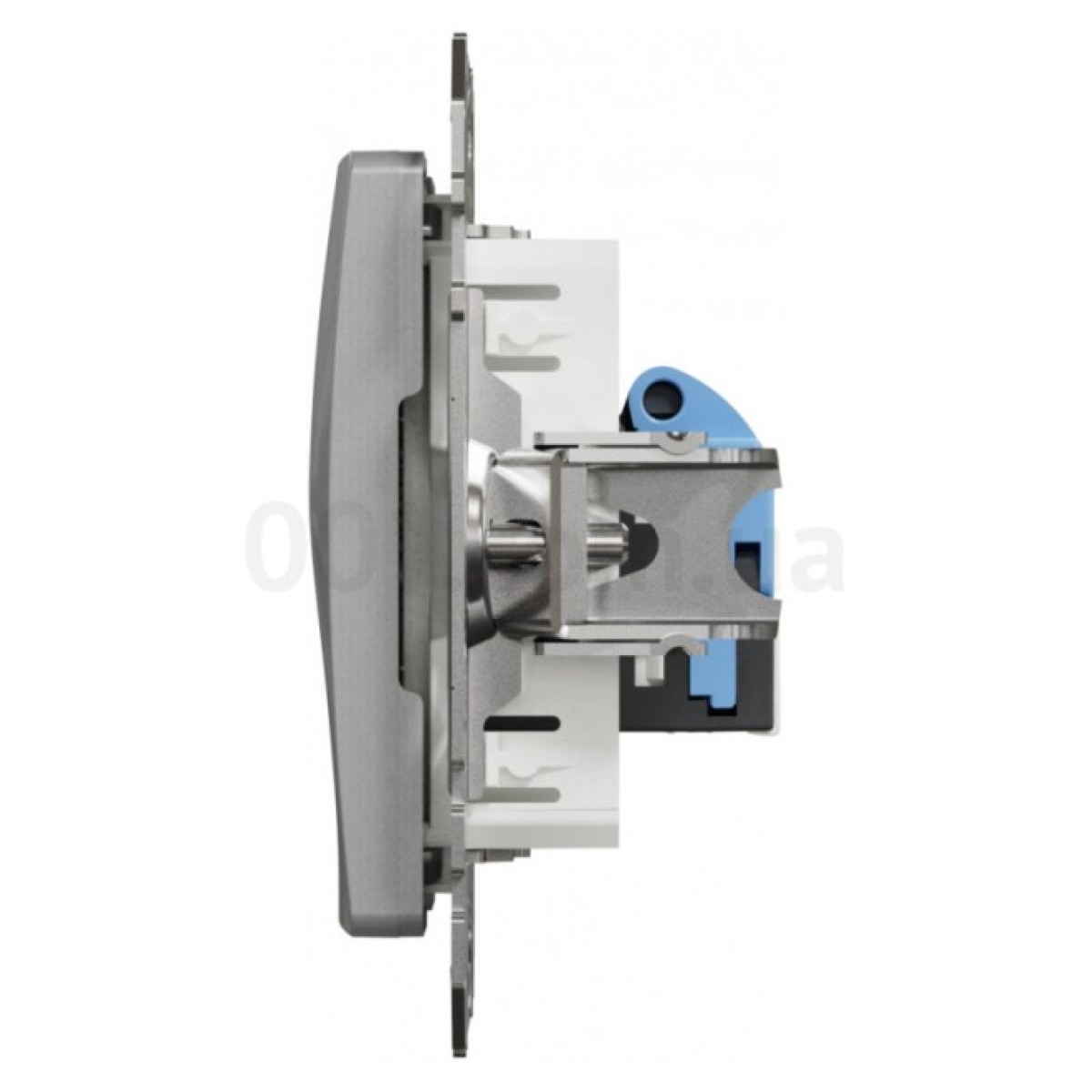 Розетка компьютерная RJ45 кат.6 UTP Sedna Design алюминий, Schneider Electric 98_98.jpg - фото 3