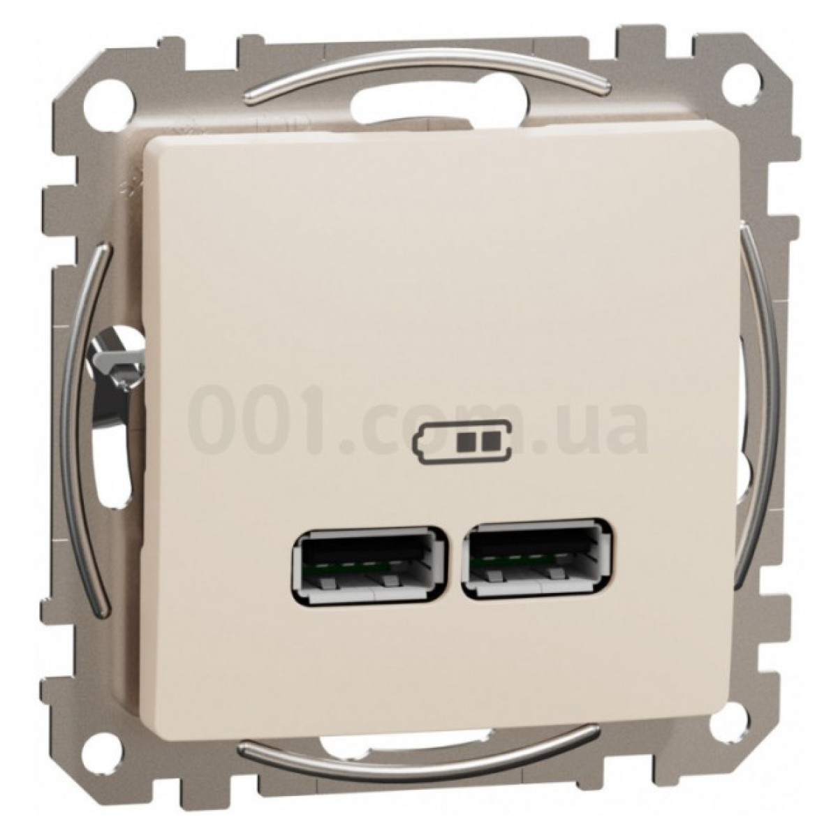 Розетка USB двойная (A+A) 2,1A Sedna Design бежевая, Schneider Electric 256_256.jpg