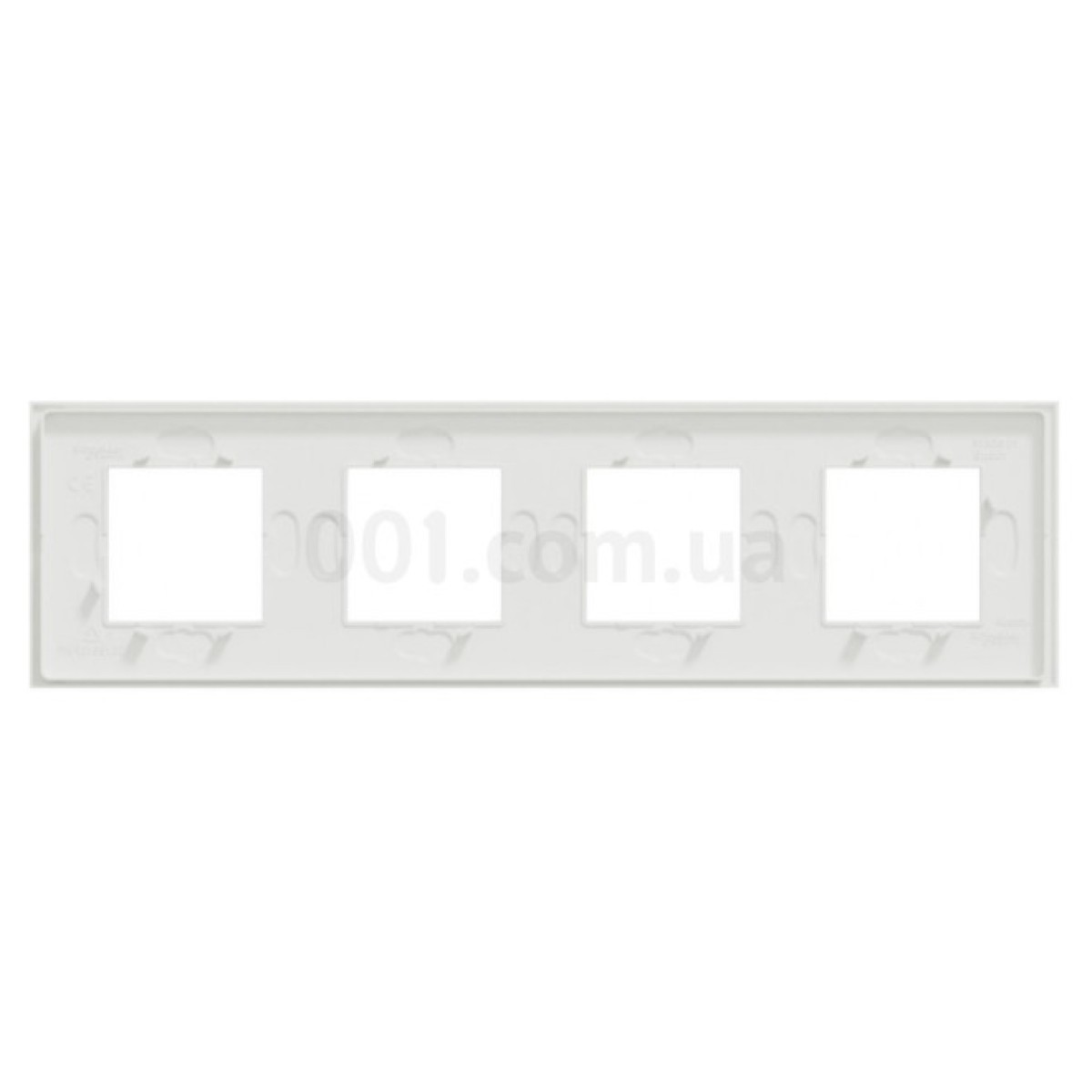Рамка 4-постовая Unica Deco Material матовый белый, Schneider Electric 98_98.jpg - фото 4