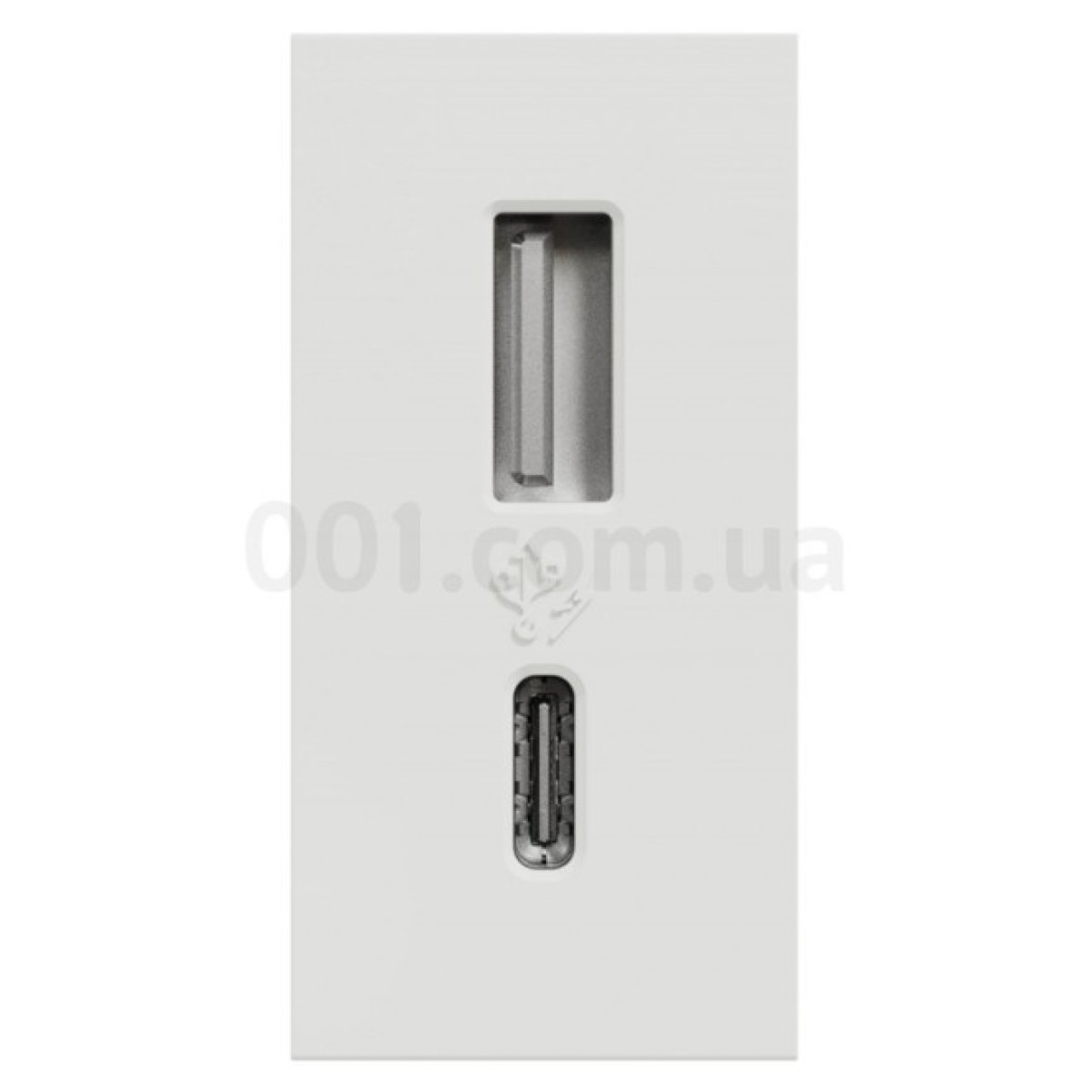 Розетка USB 2.4А (12Вт) тип A+C (1 модуль) Unica New белая, Schneider Electric 98_98.jpg - фото 8