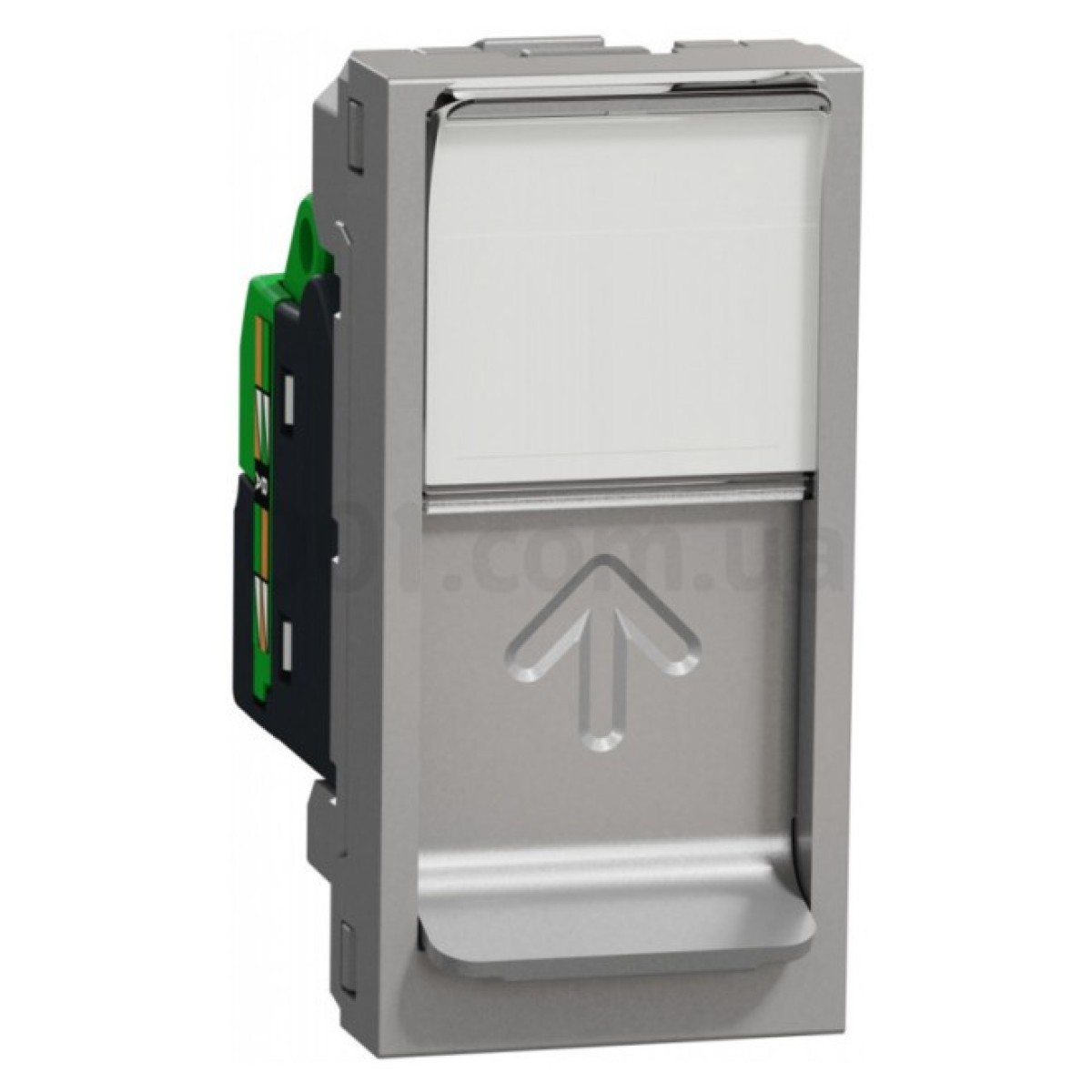 Розетка компьютерная RJ45 кат.6 STP (1 модуль) Unica New алюминий, Schneider Electric 256_256.jpg