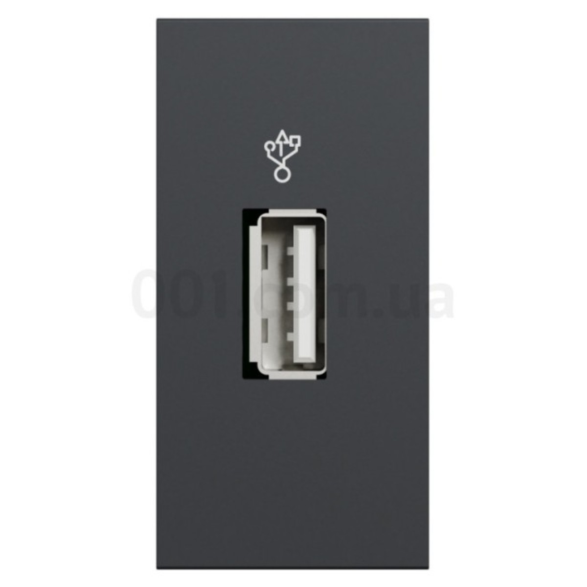 Розетка USB 3.0 одинарная тип A (1 модуль) Unica New антрацит, Schneider Electric 98_98.jpg - фото 7