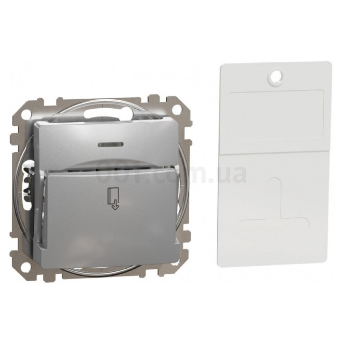 Выключатель карточный 10А Sedna Design & Elements алюминий, Schneider Electric 256_256.jpg