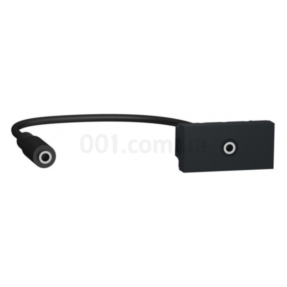 Розетка Mini Jack (1 модуль) Unica New антрацит, Schneider Electric 256_256.jpg