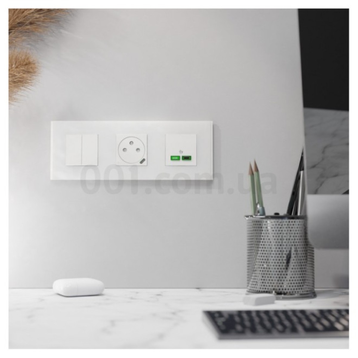 Рамка 3-постовая Unica Deco Material матовый белый, Schneider Electric 98_98.jpg - фото 7