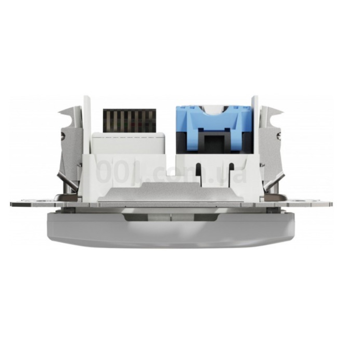 Розетка телефонная RJ11 + компьютерная RJ45 кат.6 UTP Sedna Design & Elements алюминий, Schneider Electric 98_98.jpg - фото 6