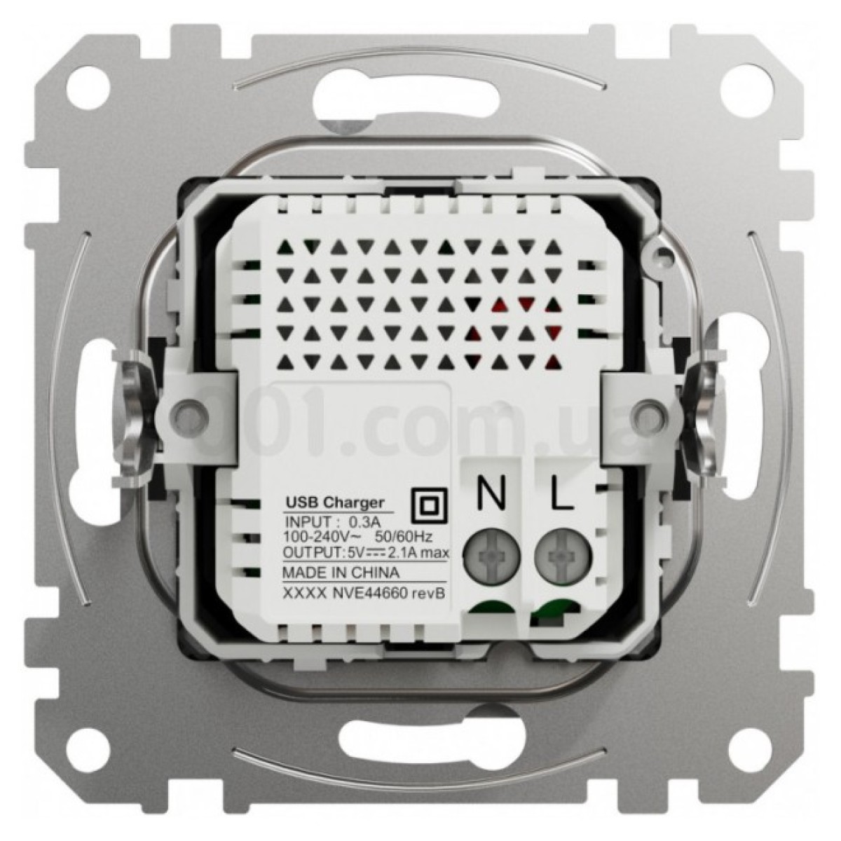 Розетка USB двойная (A+A) 2,1A Sedna Design алюминий, Schneider Electric 98_98.jpg - фото 8