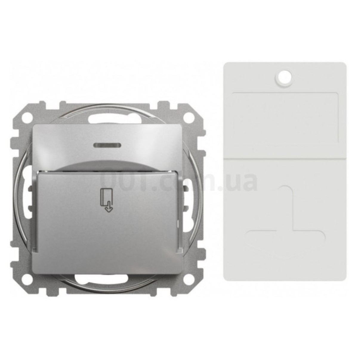 Выключатель карточный 10А Sedna Design & Elements алюминий, Schneider Electric 98_98.jpg - фото 8