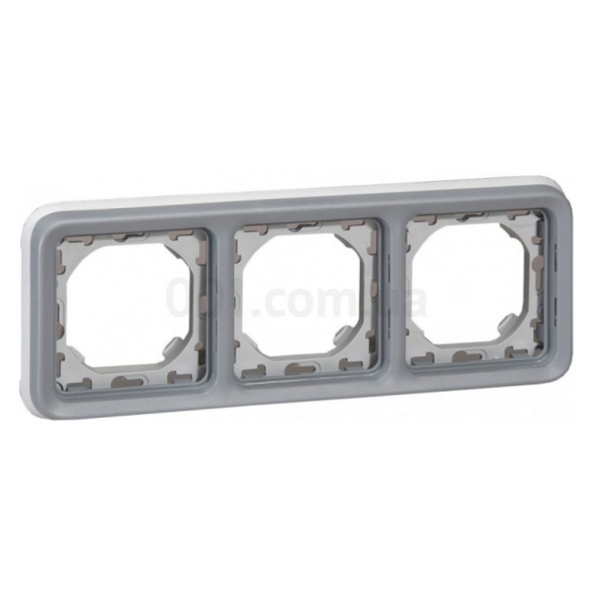 Суппорт с рамкой 3-местный горизонтальный Plexo IP55 серый, Legrand 256_256.jpg