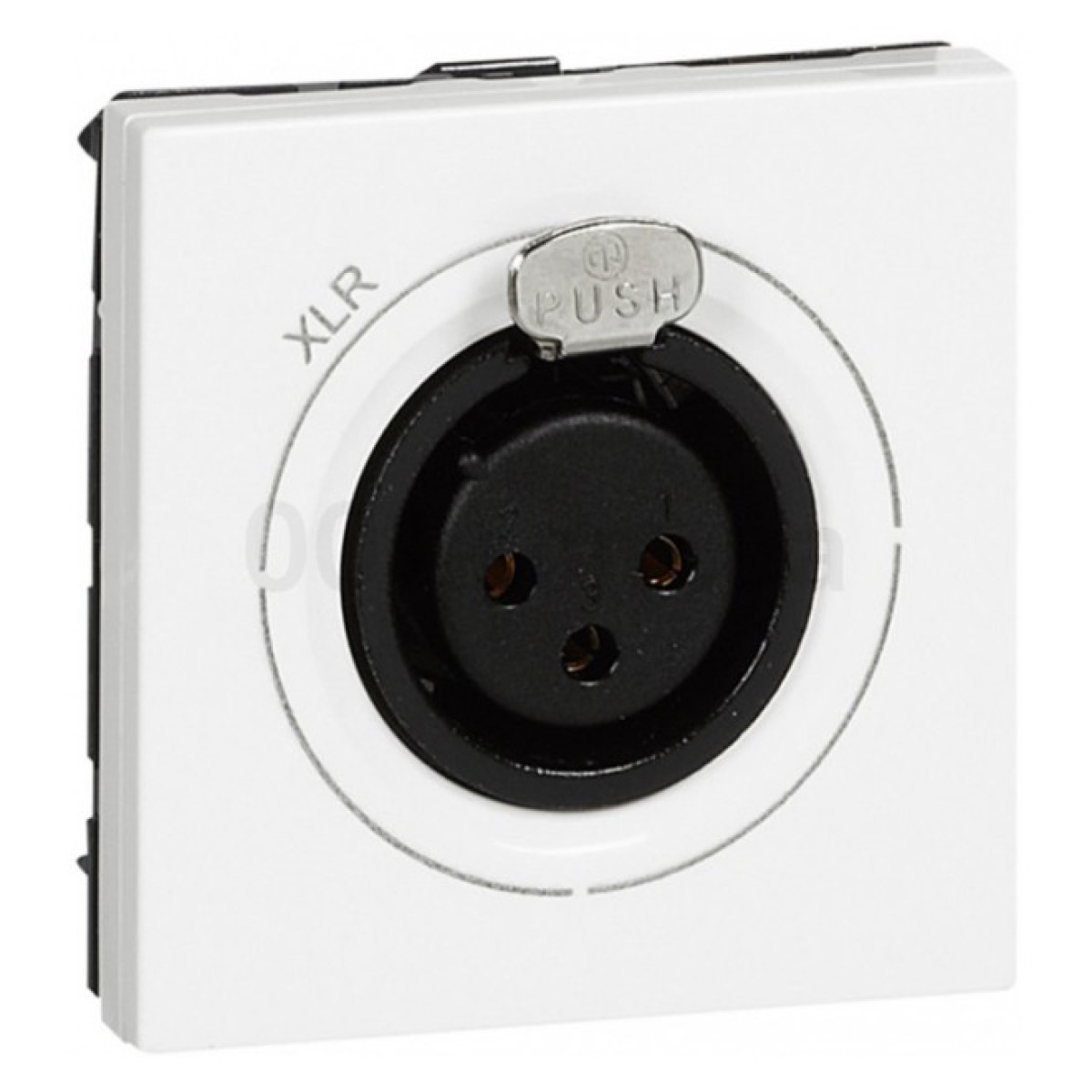 Розетка XLR 2 модуля Mosaic белая, Legrand 256_256.jpg