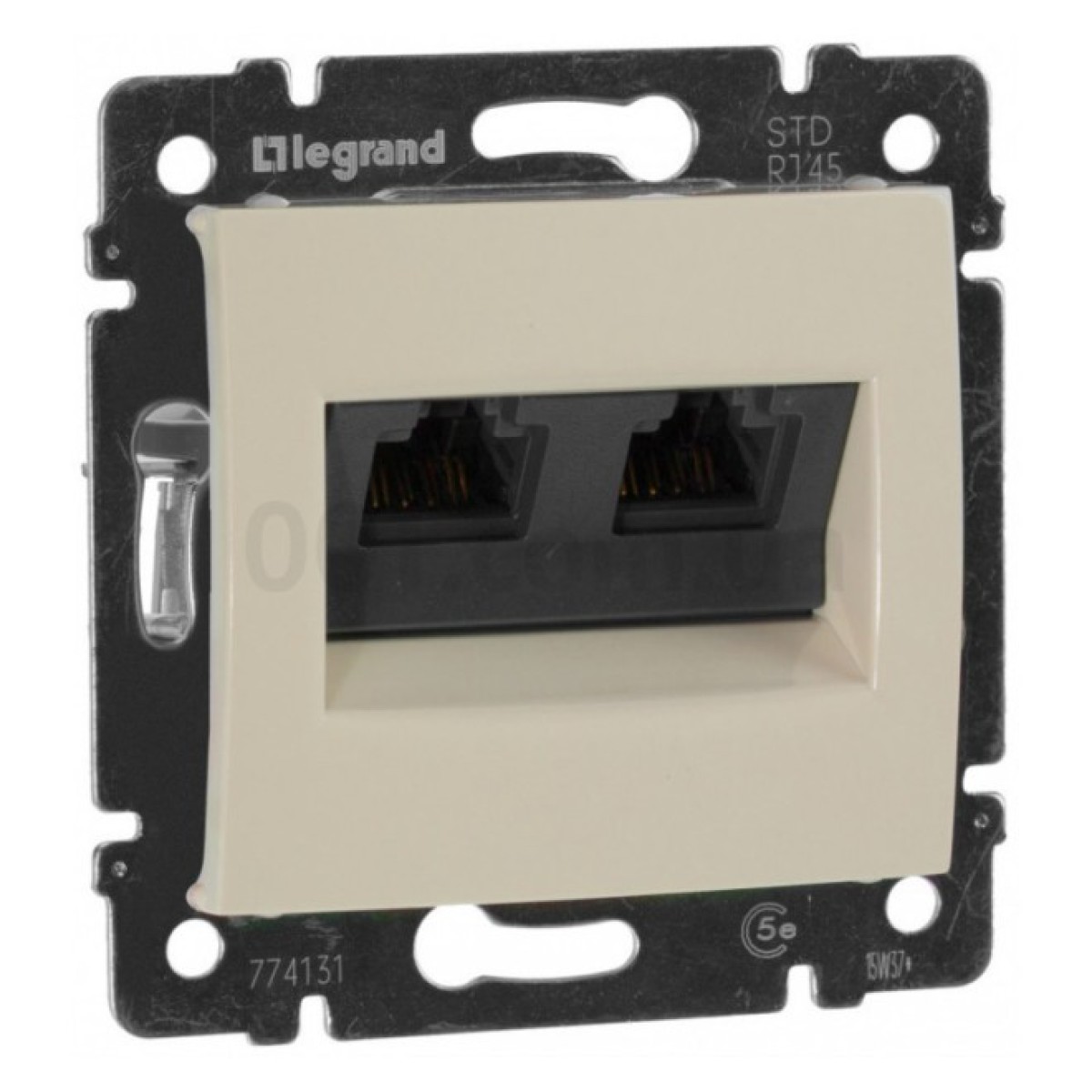 Розетка RJ45 UTP кат.5е 2-местная Valena слоновая кость, Legrand 256_256.jpg