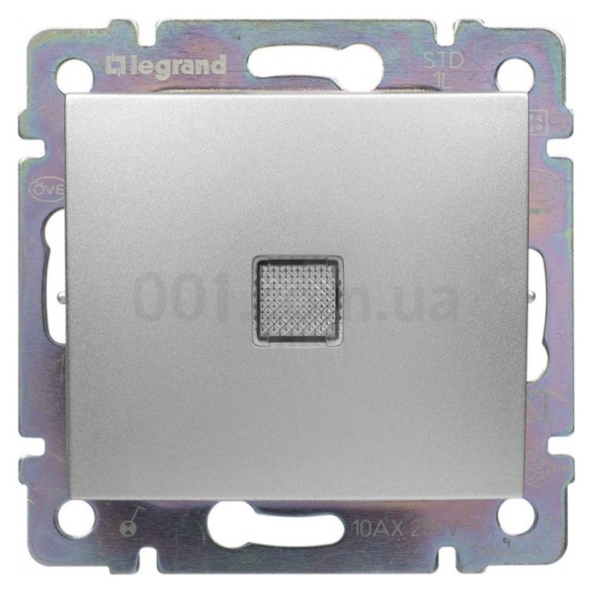 Переключатель промежуточный с подсветкой Valena алюминий, Legrand 256_256.jpg